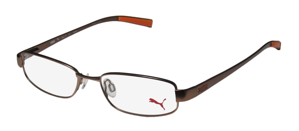 New Puma 15361 Exa , Ii Mens/Womens Designer Full,Rim Brown Popular Style Ophthalmic Frame Demo Lenses 48,16,140 Flexible Hinges Eyeglasses/Glasses